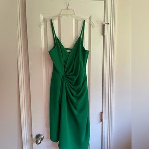 Emerald green spaghetti strap Trina Turk cocktail dress. Only worn once. Size 6